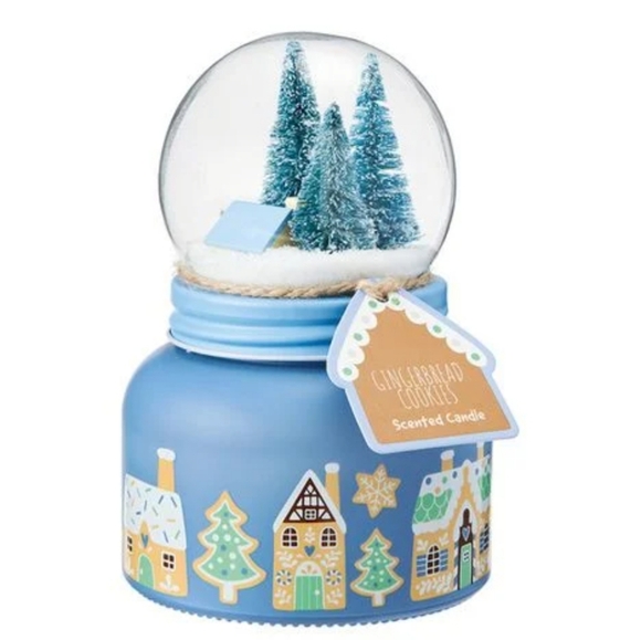 Gingerbread Cookie • Scented candle with snowball Jar - Picture 1 of 13